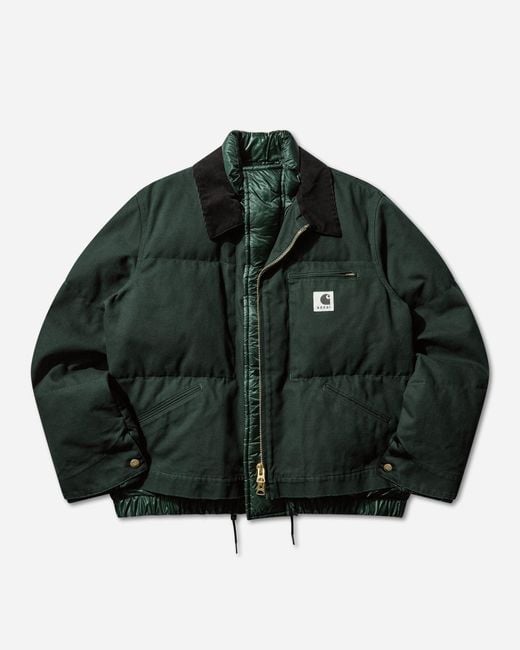 Sacai Men S Carhartt Wip Duck Puffer Jacket in Green for Men