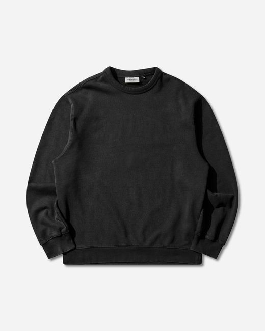 Carhartt Black Men S Faded Pond Corps Sweatshirt (heavy Stone Wash) for men