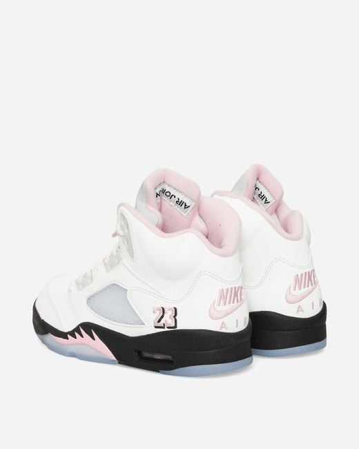 Nike White Air Jordan 5 Sneakers Medium Soft Pink for men