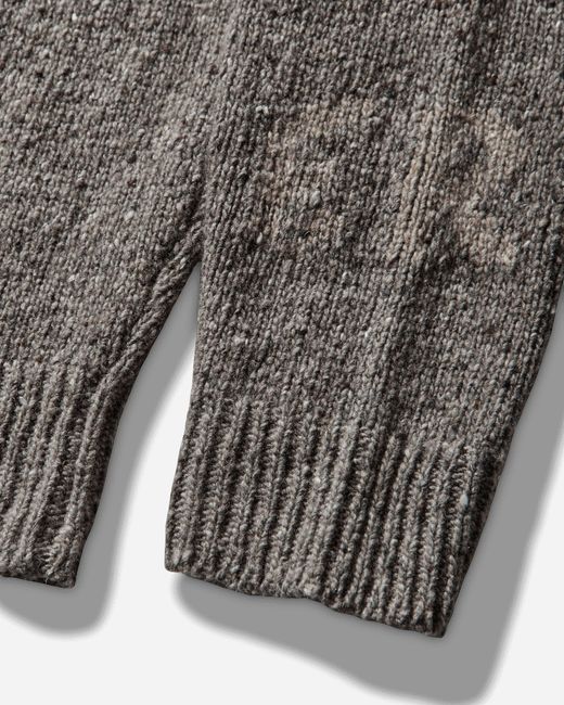 ERL Gray S Slit-Neck Sweater for men