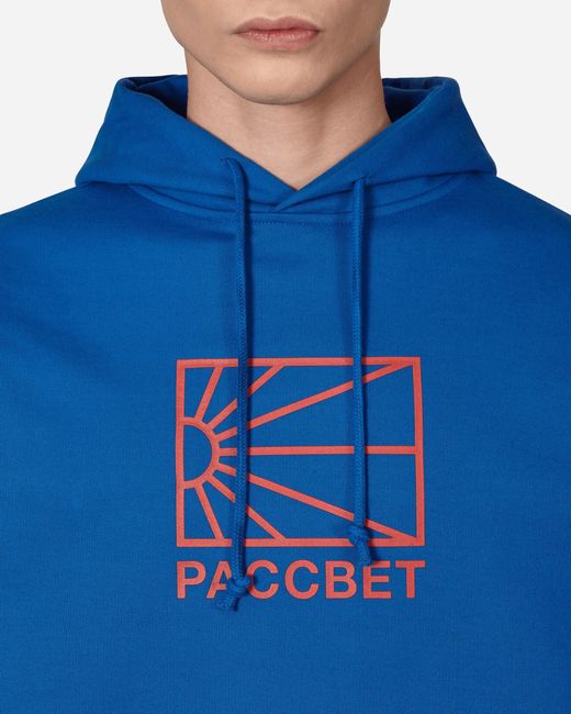 Rassvet (PACCBET) Blue Big Logo Hooded Sweatshirt for men
