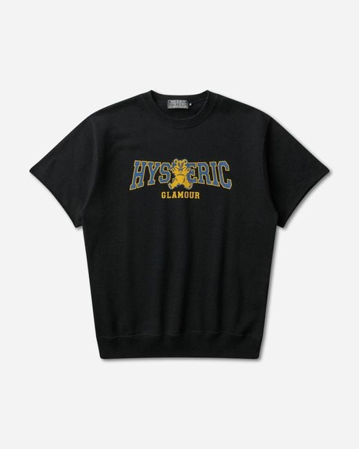 Hysteric Glamour Black Firebear College Sweatshirt for men