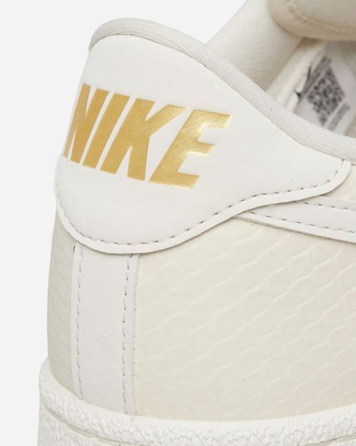 Nike White Tennis Classic Premium Sneakers Pale Ivory for men