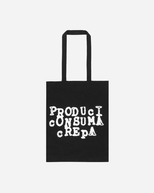 SLAM JAM Black Cccp Produci Consuma Crepa Tote Bag for men