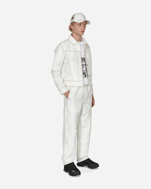 KANGHYUK White Airbag String Trousers for men