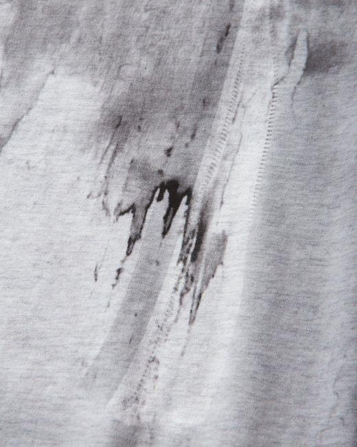 Racer Worldwide Gray Slim Oil Print T-Shirt for men