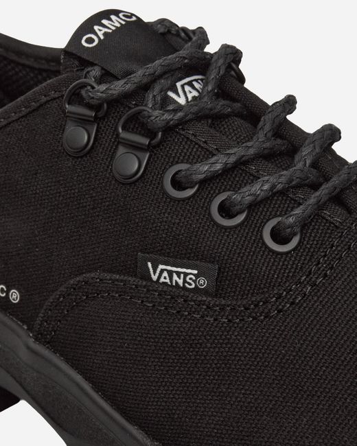 Vans Black Oamc Authentic Oxford Sneakers for men