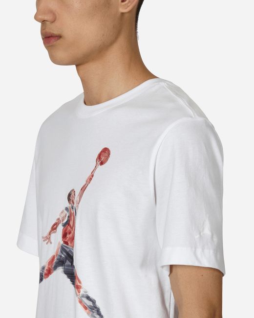 Nike White Jumpman Watercolor T-Shirt for men