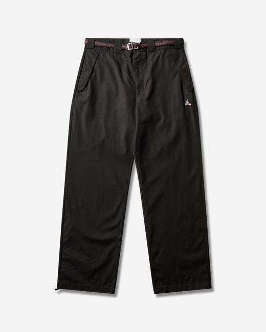 Roa Black Men S Centipede Buckle Chino Pants for men