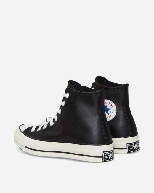 Converse Chuck 70 Hi Leather Sneakers Black for men