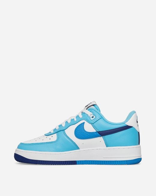 Nike Men Blue Air Force 1 '07 LV8 Sport Perforated Leather Sneakers