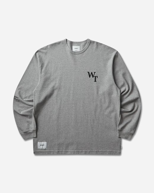 (w)taps Men S Academy Longsleeve T-shirt Ash Gray for men
