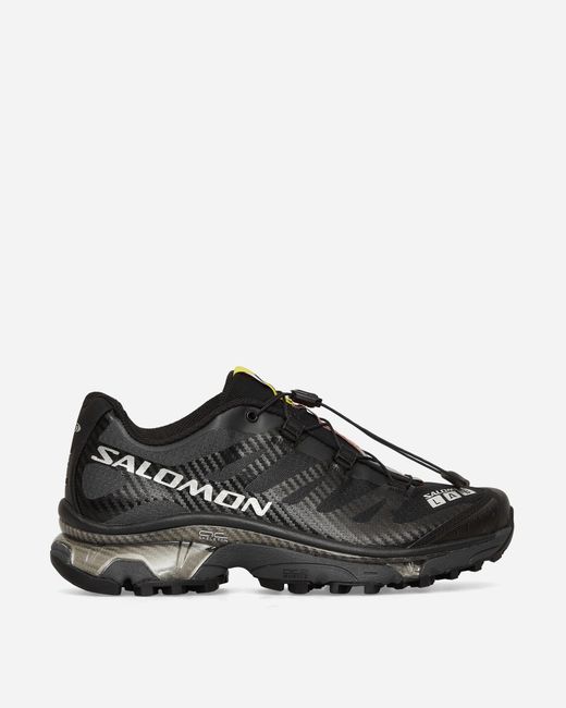 Salomon Black Xt-4 Og Sneakers / Ebony / Silver Metallic for men