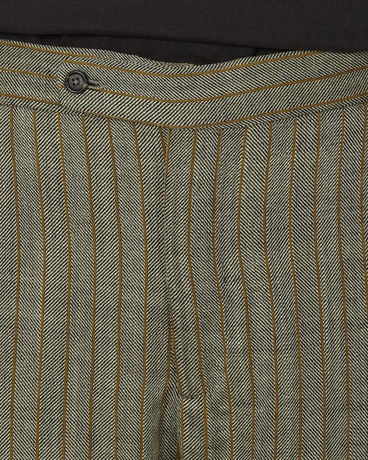 Bode Green Woodstock Stripe Trousers for men