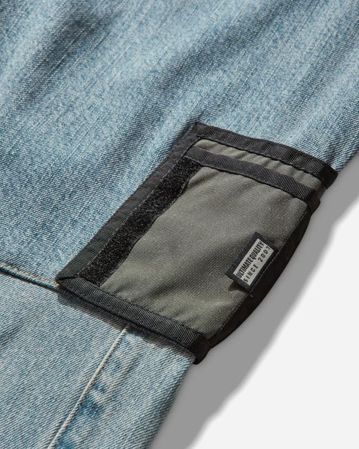 Martine Rose Blue Wallet Jeans Patchwork Wash for men