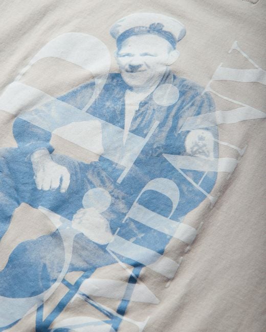 C P Company Blue Men S 30/1 Jersey British Sailor T-shirt Silver Brich for men