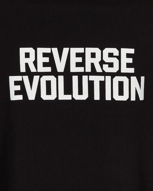 SLAM JAM Black Devo Reverse Evolution Hooded Sweatshirt for men