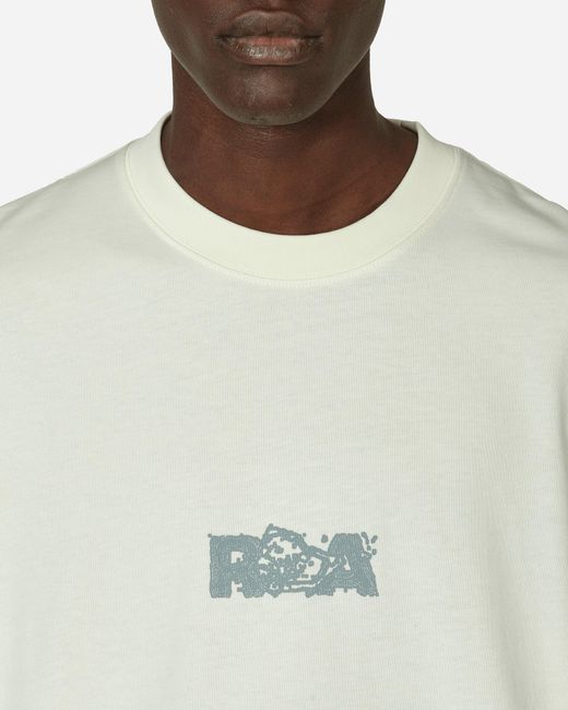 Roa White Graphic T-shirt Blanc De Blanc for men