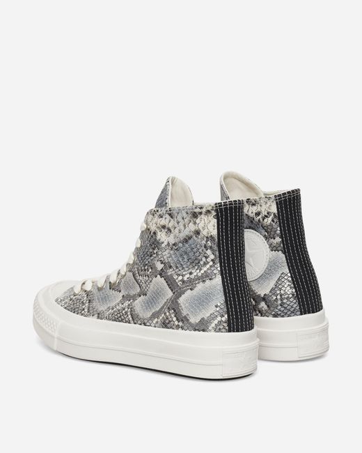 Converse White Chuck Taylor All Star First String Sneakers Silver for men