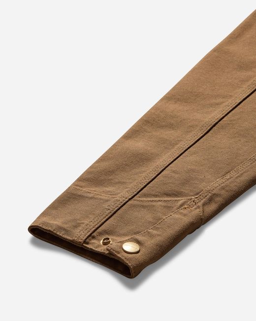 Carhartt Brown Detroit Jacket Tobacco (Rinsed) for men