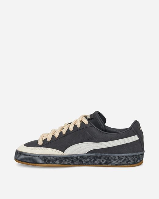 PUMA Black Nahmias Suede Vintage Sneakers Flat Dark Honey Butter for men