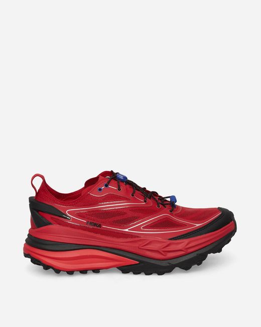 Hoka One One Red Stinson One7 Sneakers Pepper / Night Sky for men