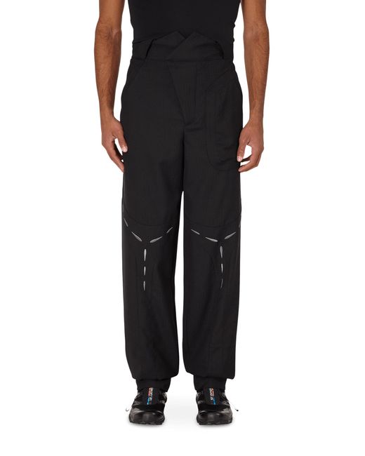 Kiko Kostadinov Black Klees Embroidery Trousers for men