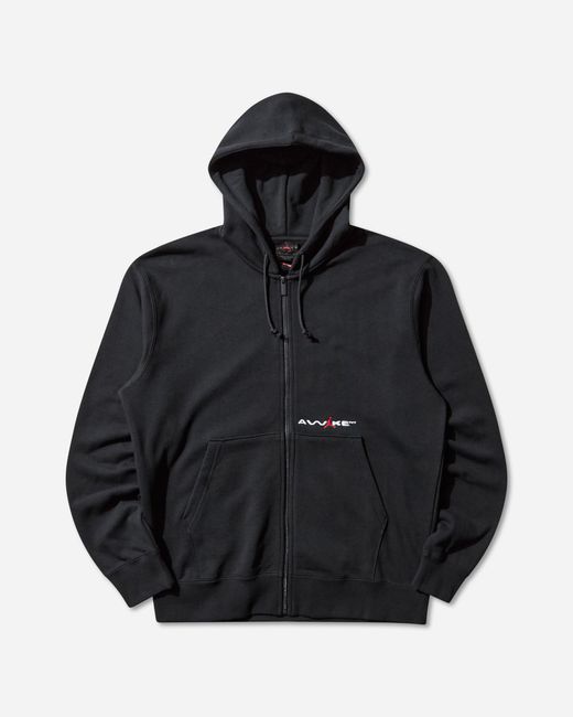 Nike Black Men S Awake Ny Full-zip Fleece Hoodie / University Red for men