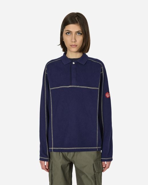 Cav Empt Dbl Knit Longsleeve Polo in Blue for Men | Lyst Cav Empt Dbl Knit Longsleeve Polo in Blue for Men | Lyst