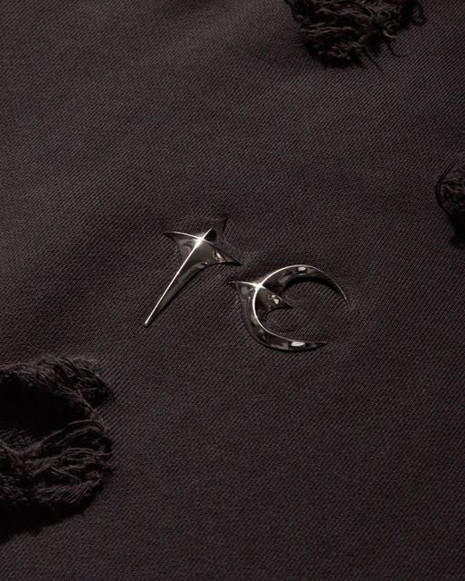 THUG CLUB S War Victim Crewneck Sweatshirt in Black for Men