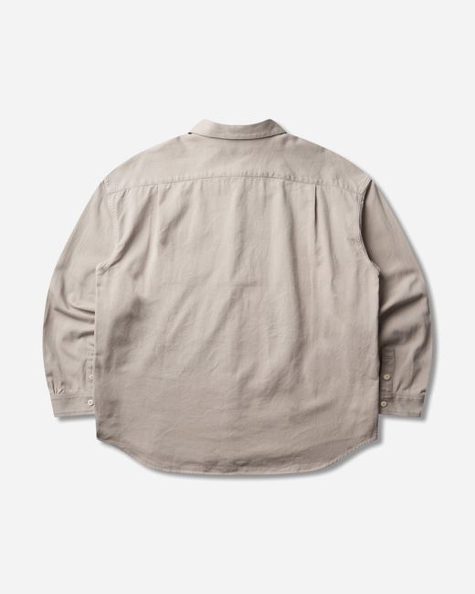 Visvim Natural Men S Palmer Longsleeve Shirt Ivory for men
