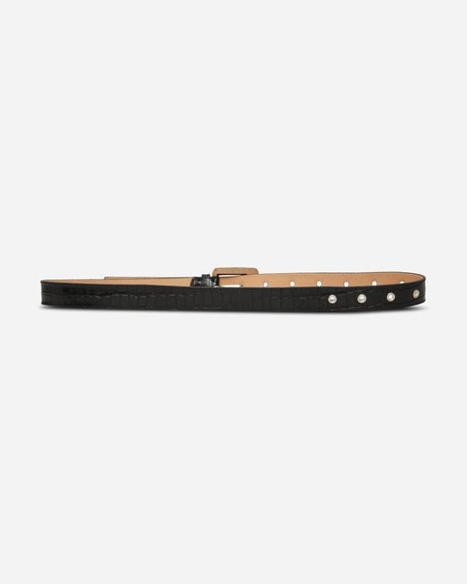 mfpen White Drivers Belt Croc for men