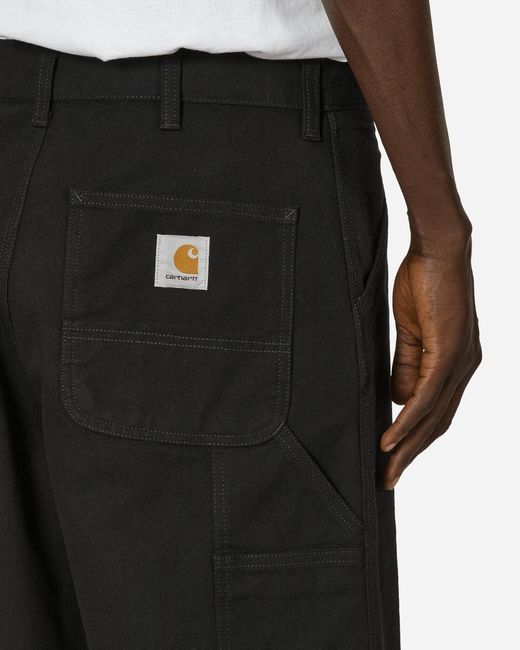 Carhartt Black Single Knee Pants (Rinsed) for men