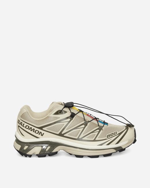 Salomon White Xt-6 Sneakers Eucalyptus / Grape Leaf / Almond for men