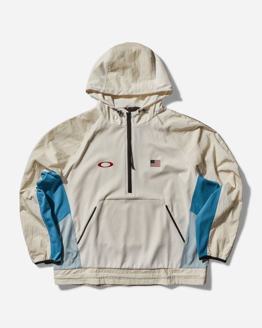 Oakley Blue Team Usa Surfing Tech Fleece Hoodie Liquid for men