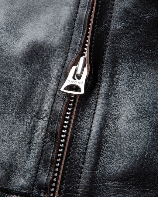 Sacai Black S Leather Blouson for men
