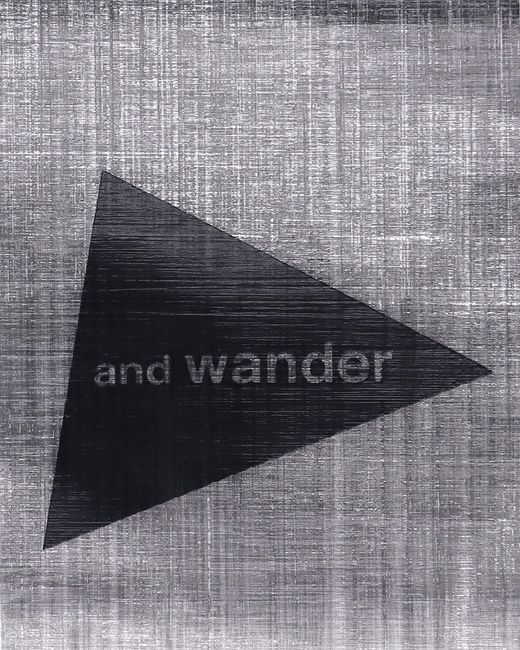And Wander Gray Dyneema Wallet Charcoal for men