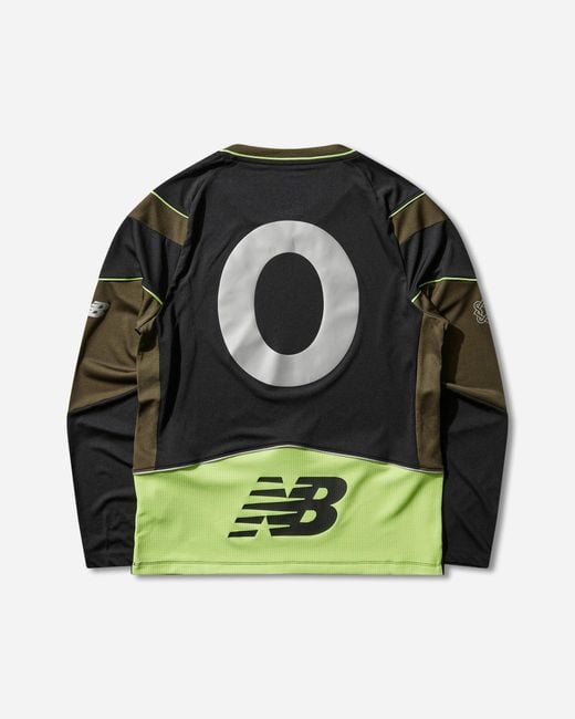 New Balance Black Men S Lack Of Guidance Longsleeve Jersey / Woodland for men