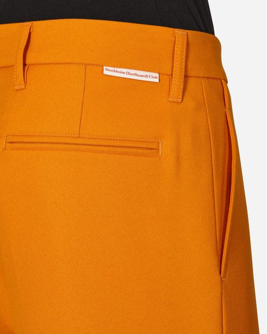 Stockholm Surfboard Club Orange Bootcut Trousers for men