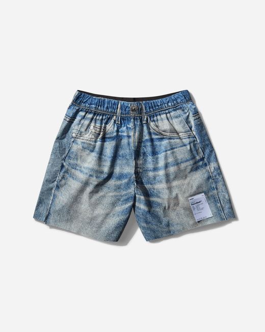 Satisfy Blue Men S Peaceshell 5in Unlined Shorts Digital Denim for men