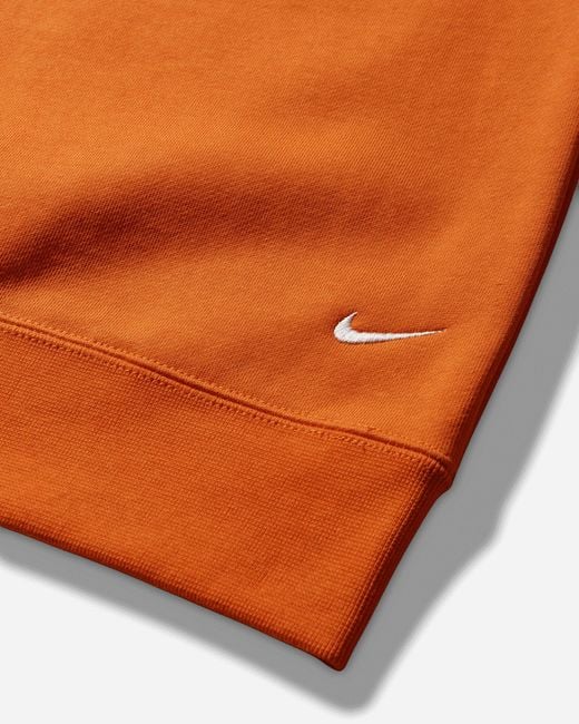 Nike Men S Acg Tuff Fleece Therma-fit Pullover Crewneck Sweatshirt Safety Orange for men