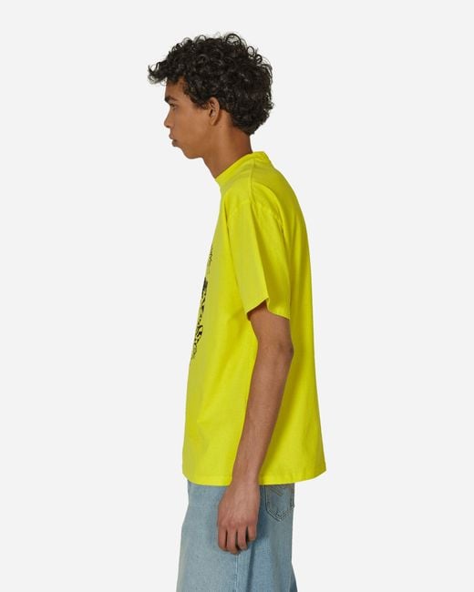 Aries Yellow Smoking Tiger T-shirt for men