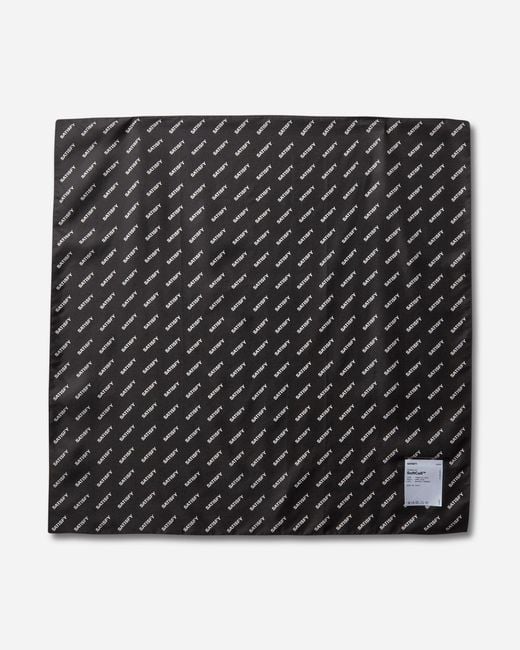 Satisfy Black Softcell Carré De Soie Bandana for men
