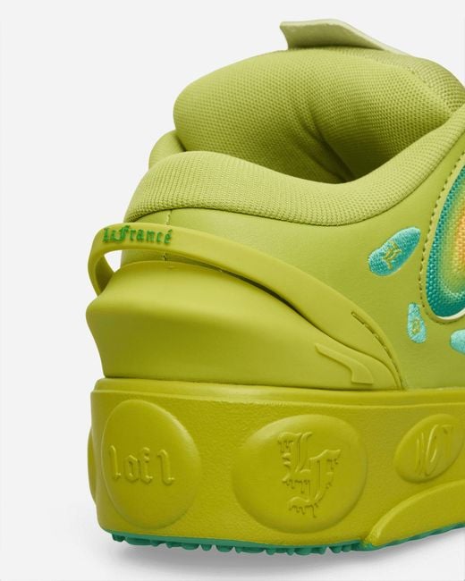 PUMA Yellow Lamelo Ball Lafrancé Heatmap Sneakers Sea Kelp / Jade Frost for men