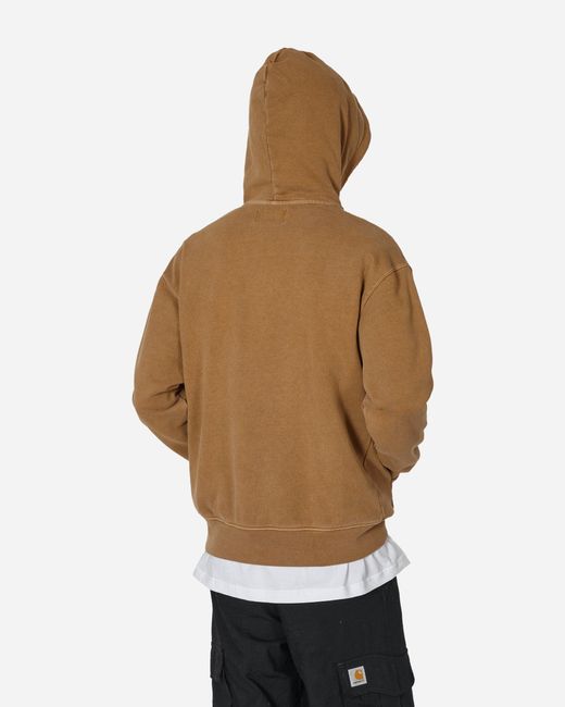 Nike Natural Faded Statement Fleece Hooded Sweatshirt Legend Dark Brown for men