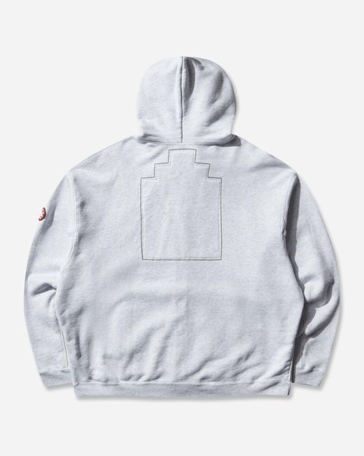 Cav Empt Gray Men S Solid Loose Zip Hoodie for men