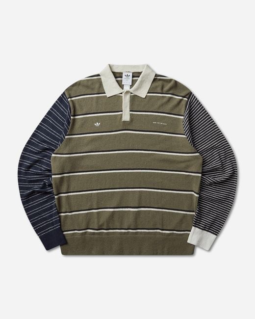 Adidas Green Sftm 007 Long Sleeve T-Shirt Strata for men
