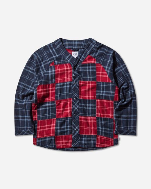 Vans Red Otw Blocked Flannel Shirt for men