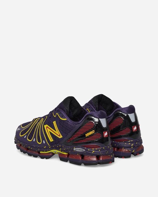 New Balance Blue Abzorb 1890 Sneakers Boysenberry / Punch Yellow for men
