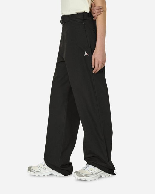 Roa Black Oversized Chino Pants